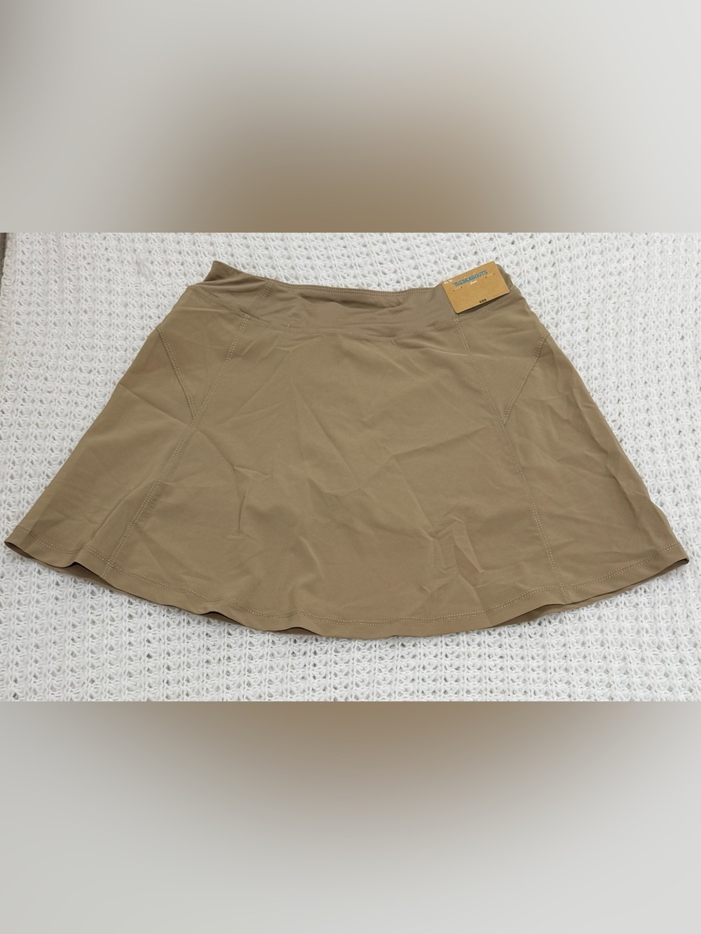 Thereabouts Skort Girls Stretch Fabric Midi Scooter Skirt in British khaki sz xl